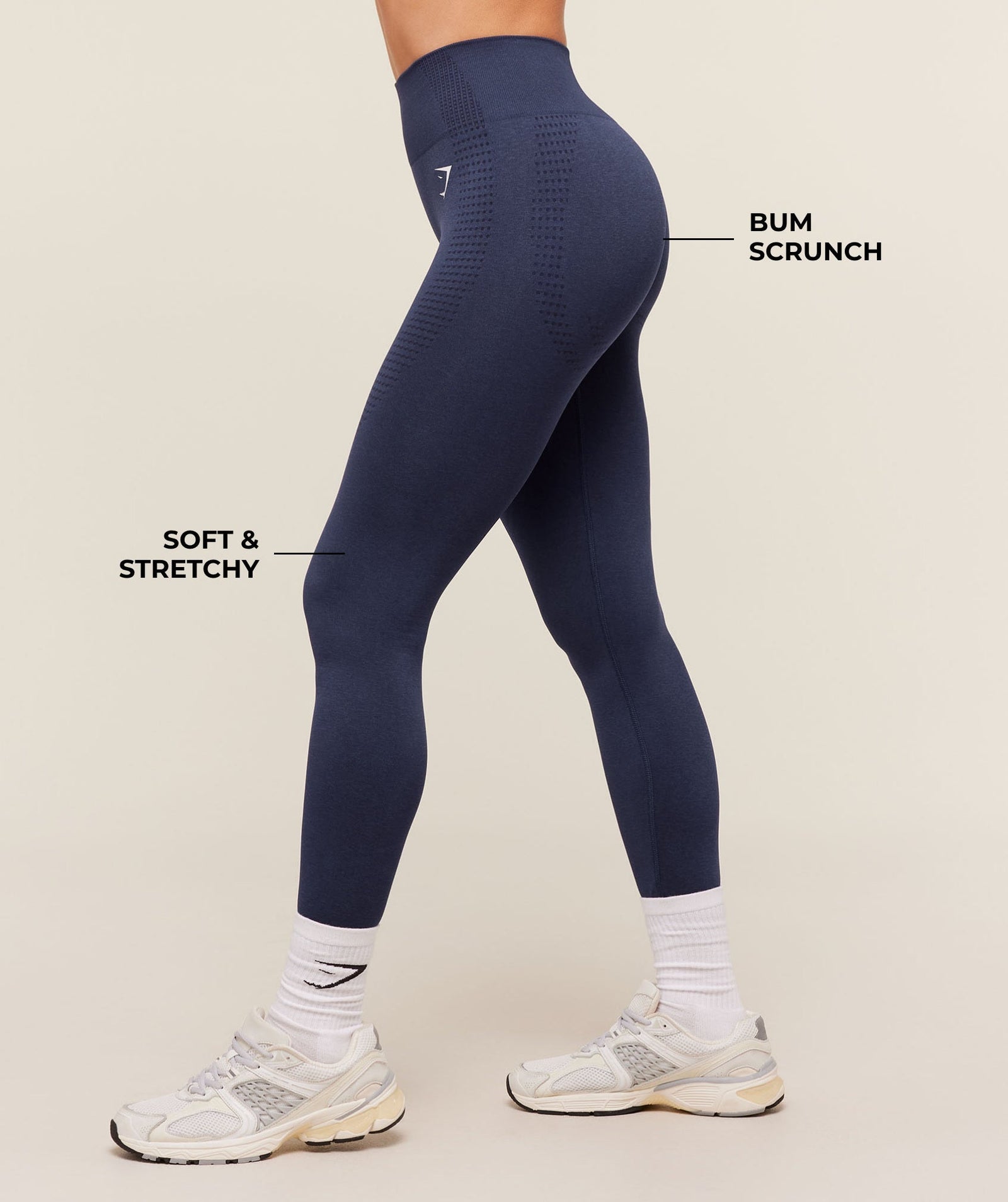 Gymshark Vital Soft Leggings - Heavy Blue/Marl