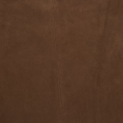 Brown Suede Midi Wrap Skirt