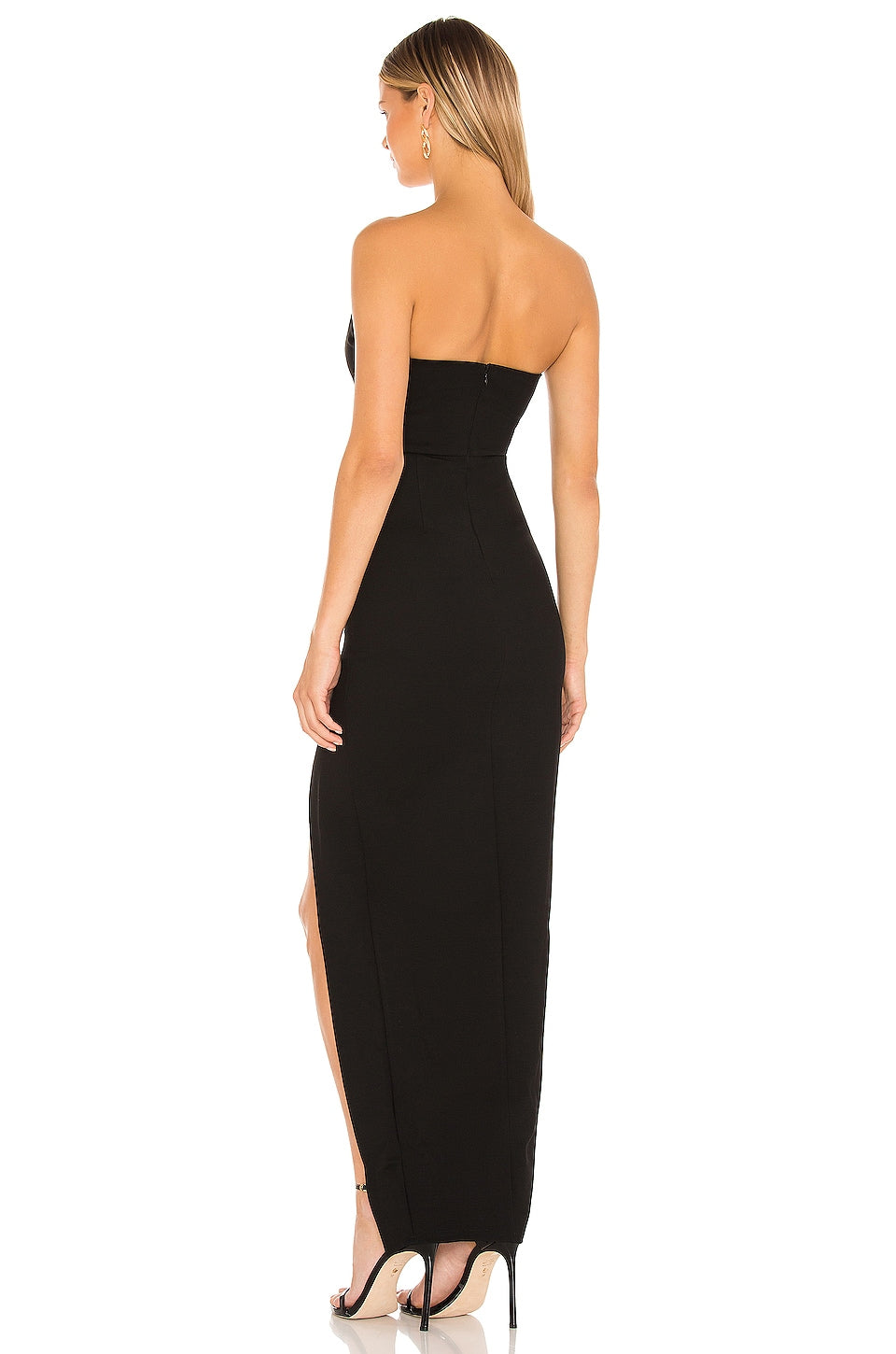 superdown Ryleigh Strapless Maxi Dress in Black