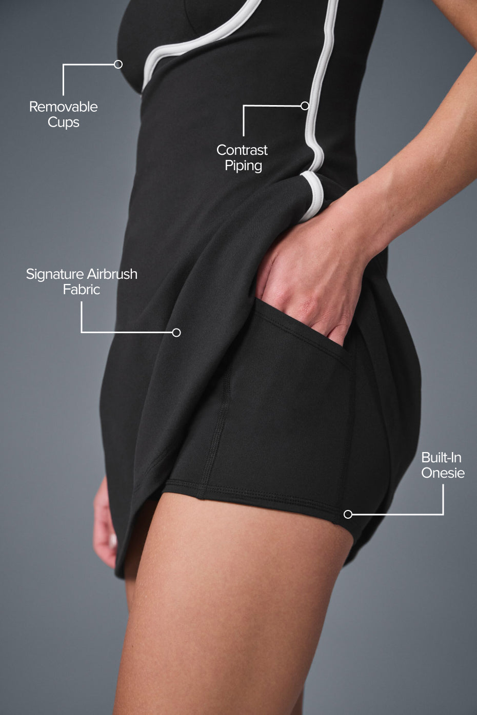 Airbrush Streamlined Dress