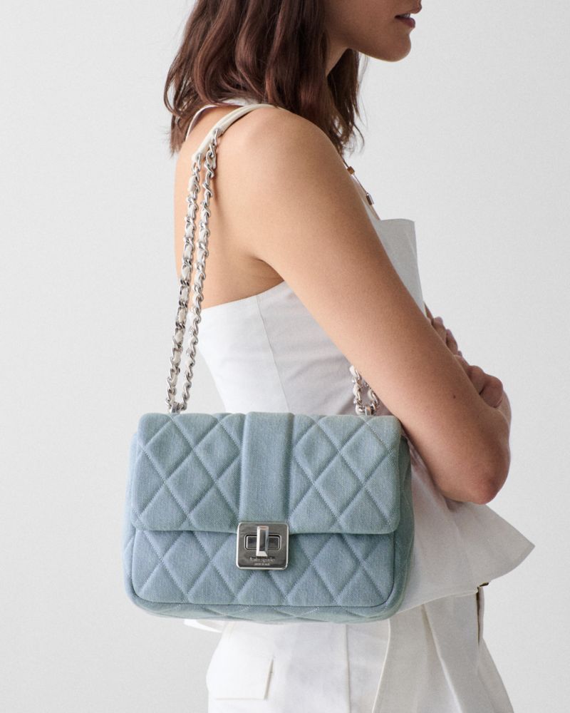 Carey Quilted Tweed Crossbody Bag