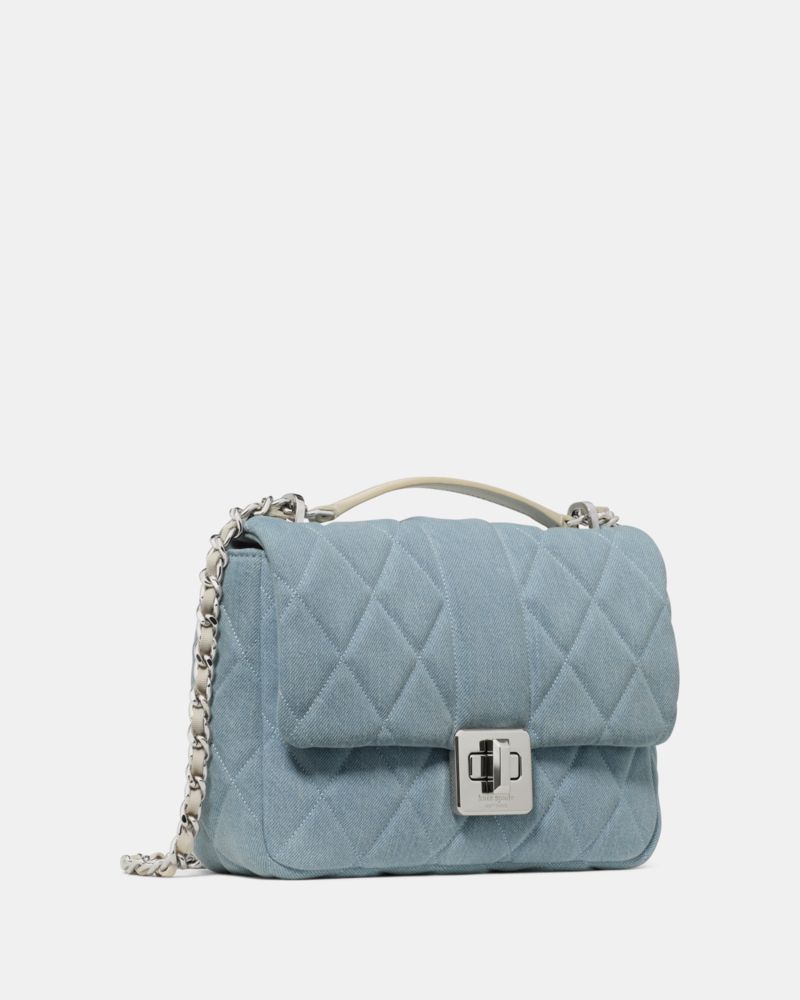 Carey Quilted Tweed Crossbody Bag