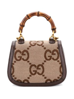 Bamboo 1947 Top Handle Bag Jumbo GG Canvas Mini crossbody bag
