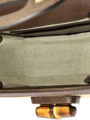 Bamboo 1947 Top Handle Bag Jumbo GG Canvas Mini crossbody bag