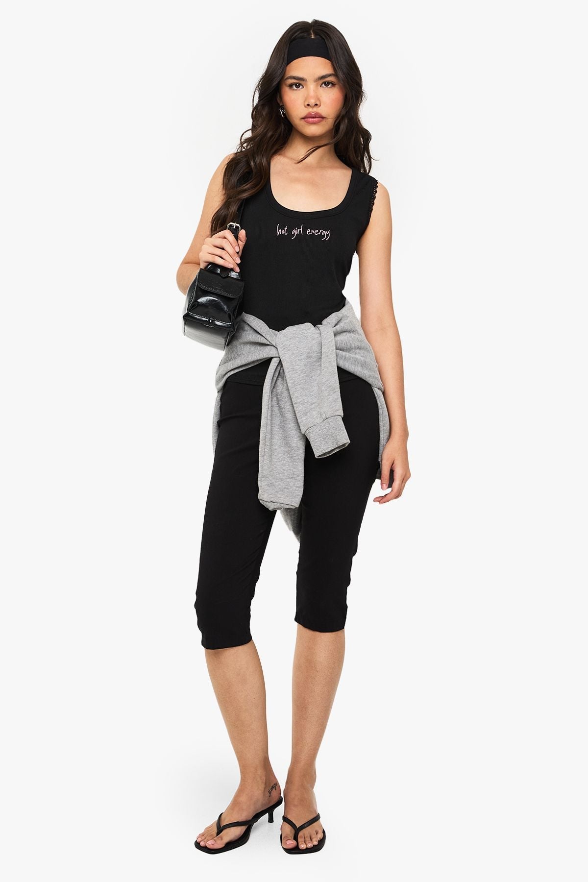 Hot Girl Energy Embroidered Tank Top
