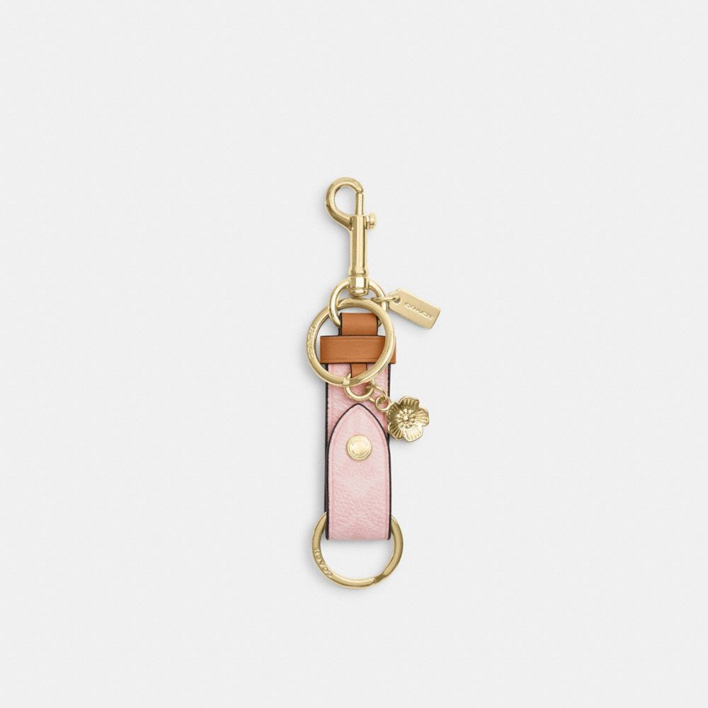 Trigger Snap Bag Charm In Signature Canvas With Heart Charm