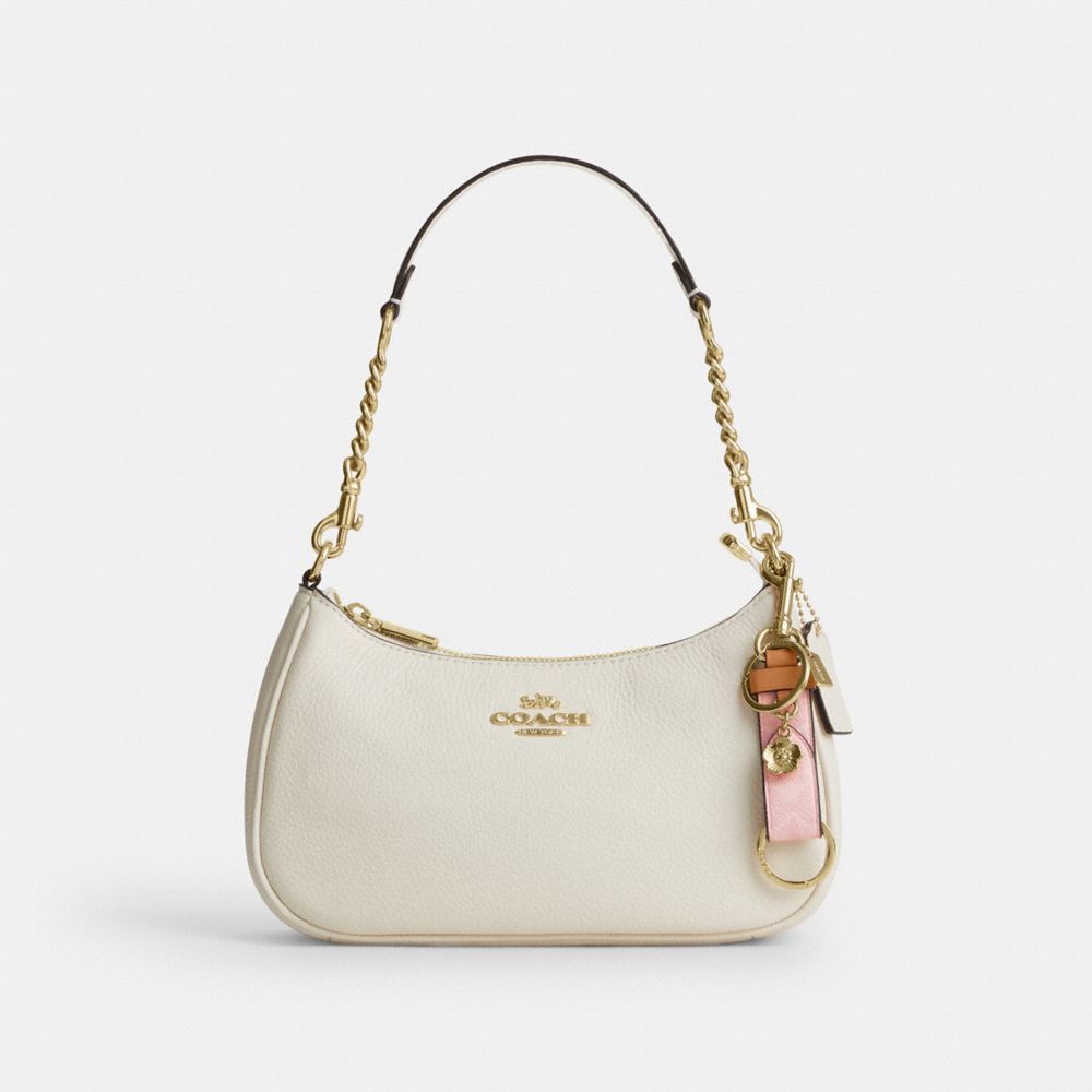 Trigger Snap Bag Charm In Signature Canvas With Heart Charm
