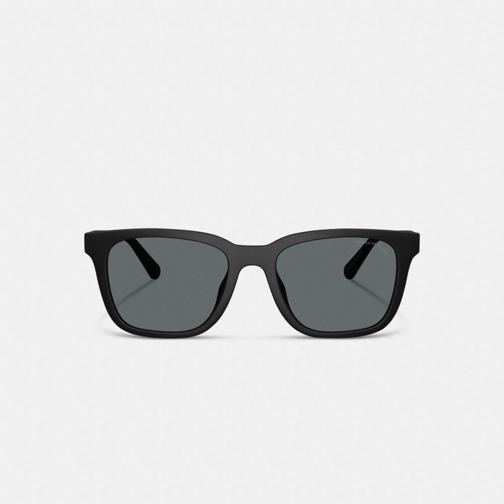 C Hardware Textured Temple Square Sunglasses