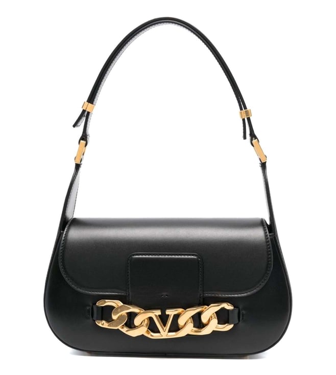 Black Vlogo Shoulder Bag