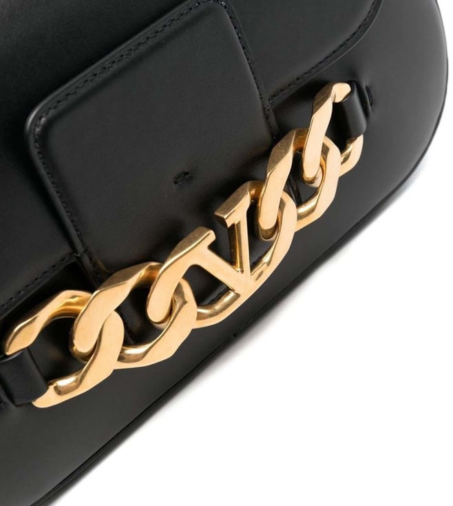 Black Vlogo Shoulder Bag