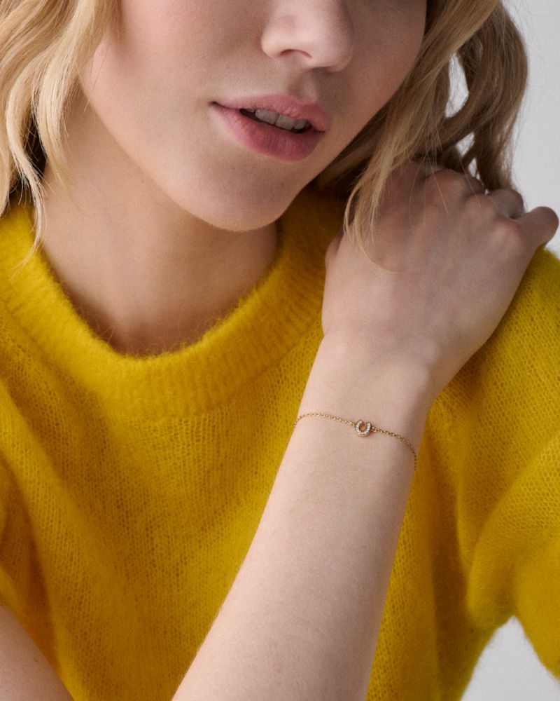 You're A Gem Pave Horseshoe Bracelet