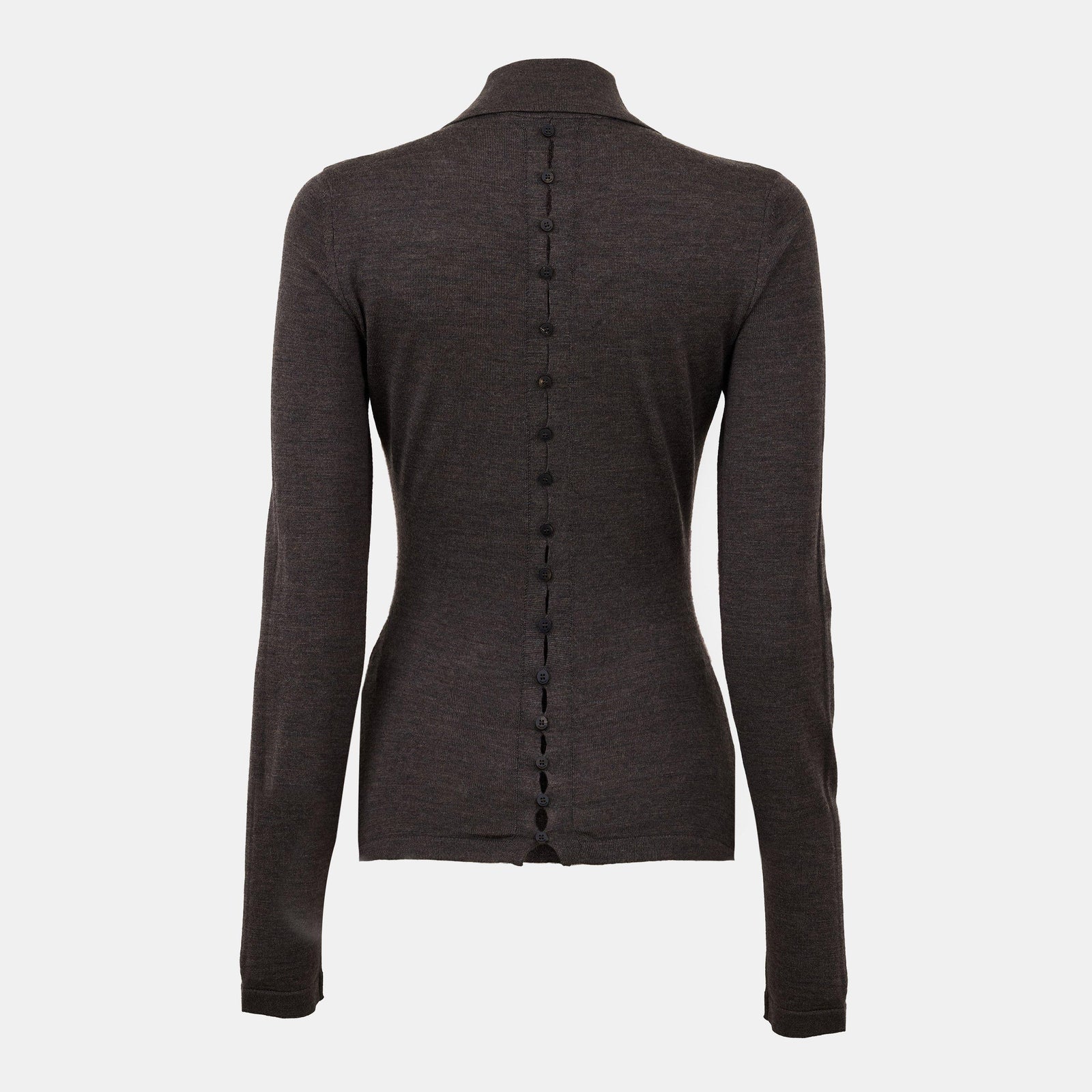 Jacquard Long Sleeve Blouse