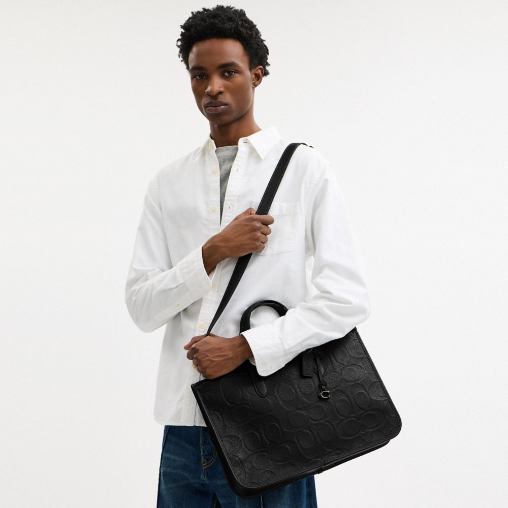 Isaac Workbag In Maxi Signature Leather