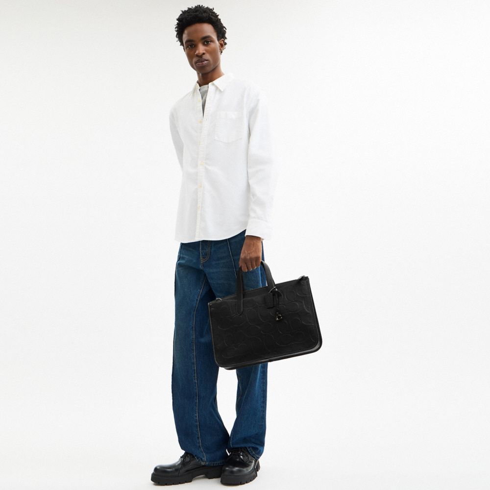 Isaac Workbag In Maxi Signature Leather