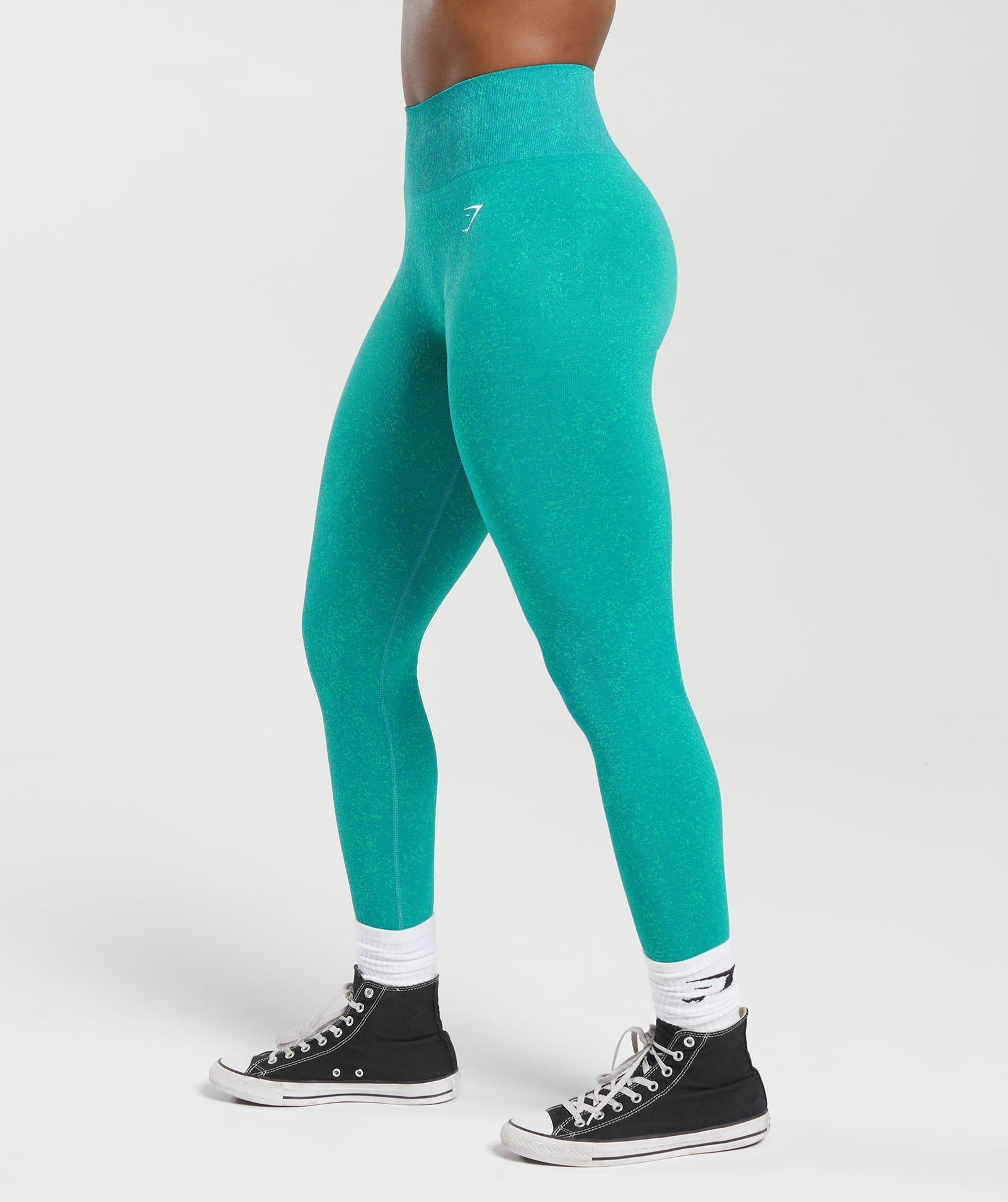 Gymshark Adapt Fleck Seamless Leggings - Jewel Green