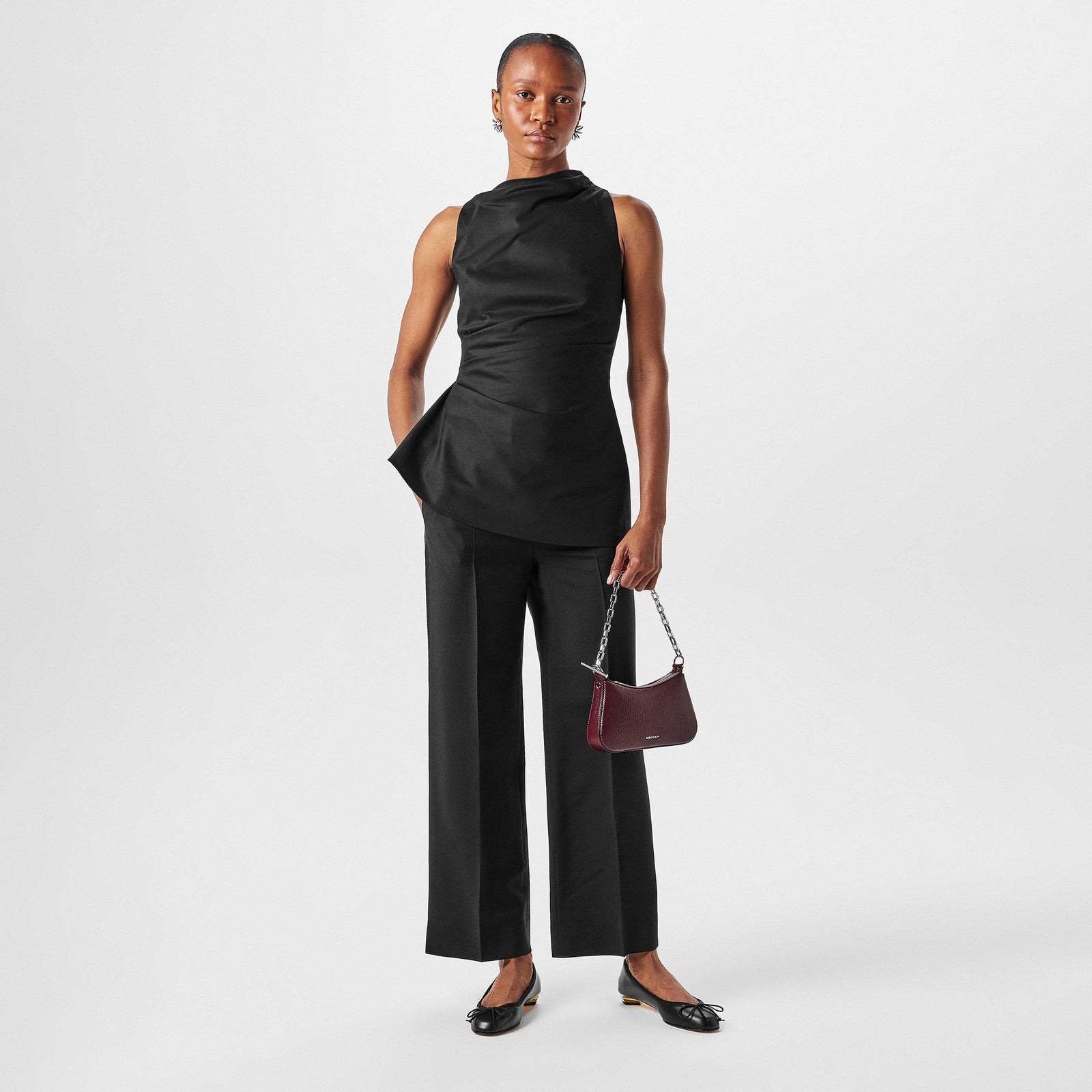 Cotton Peplum Top