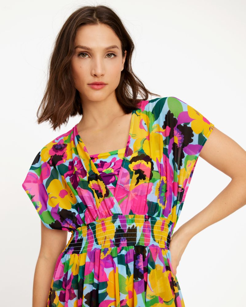 Orchid Bloom Maxi Cover Up Dress