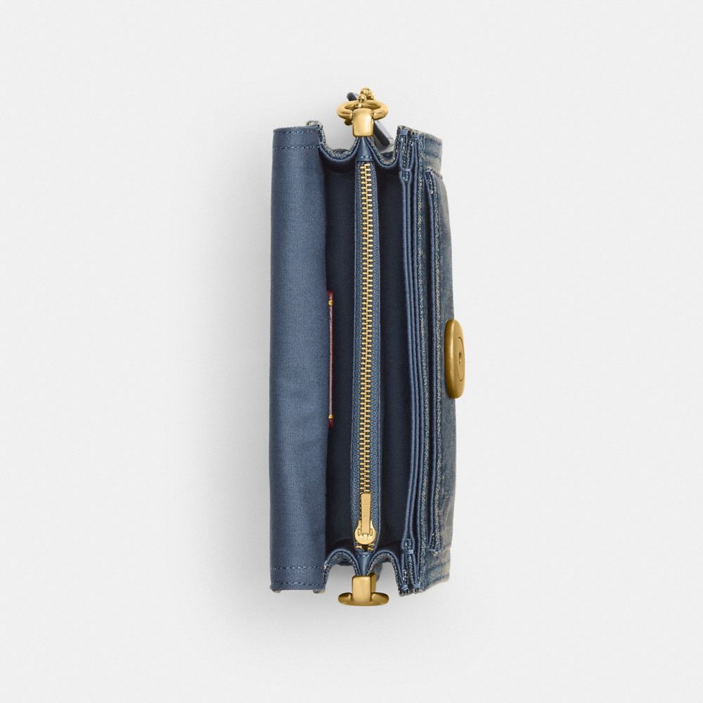 Tabby Shoulder Bag 20 In Regenerative Cotton Denim