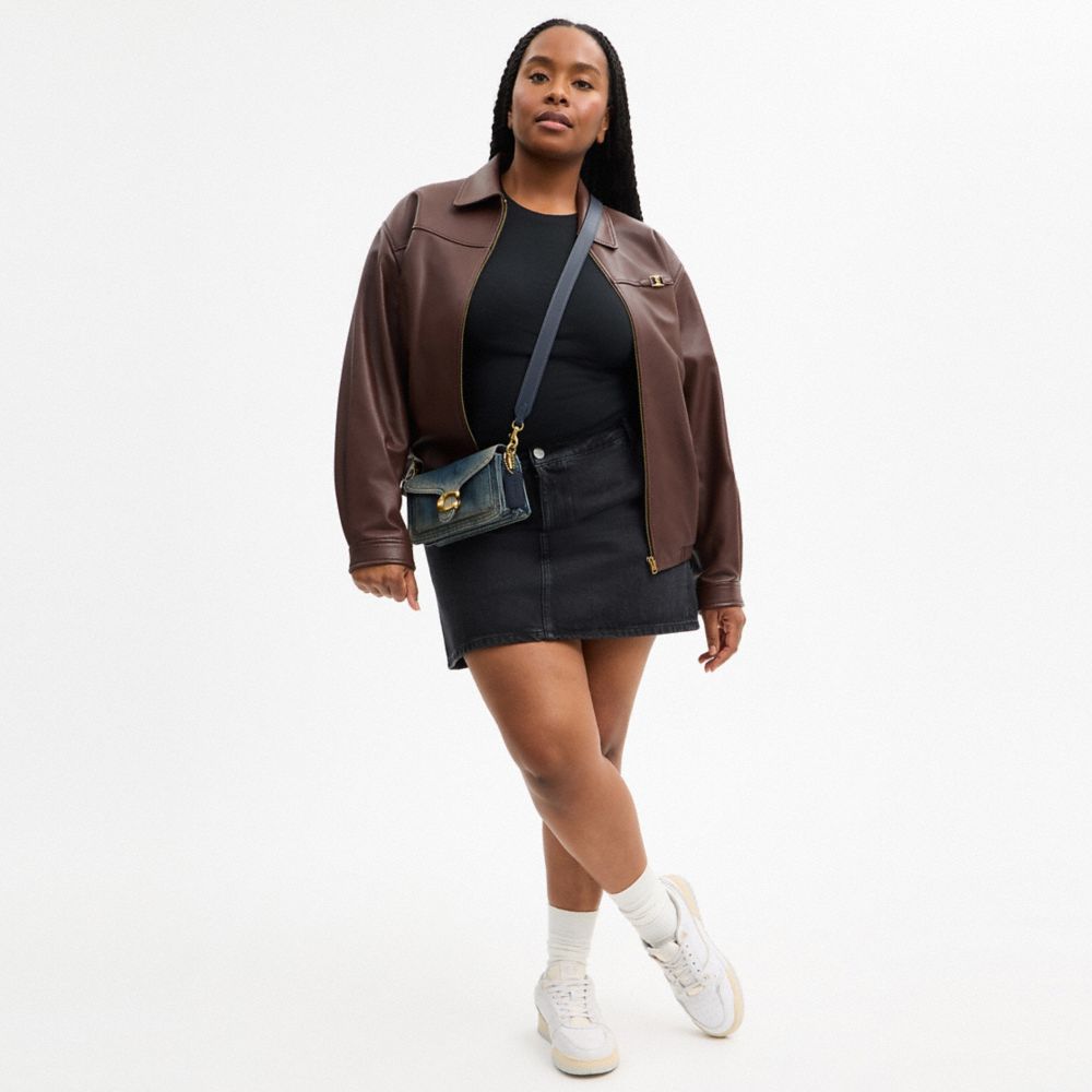 Tabby Shoulder Bag 20 In Regenerative Cotton Denim
