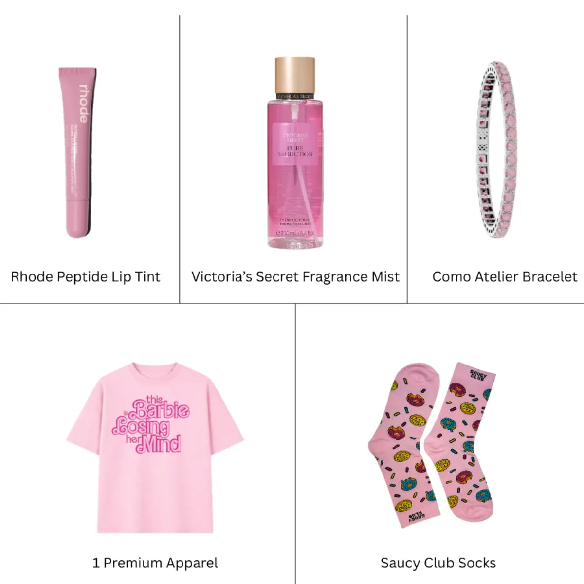The Girl Kit (THE CRUSH EDIT) — Everything She Wants | Victoria's Secret, Rhode, Premium Apparel, Must-Have Socks and more — Worth ₹15,499