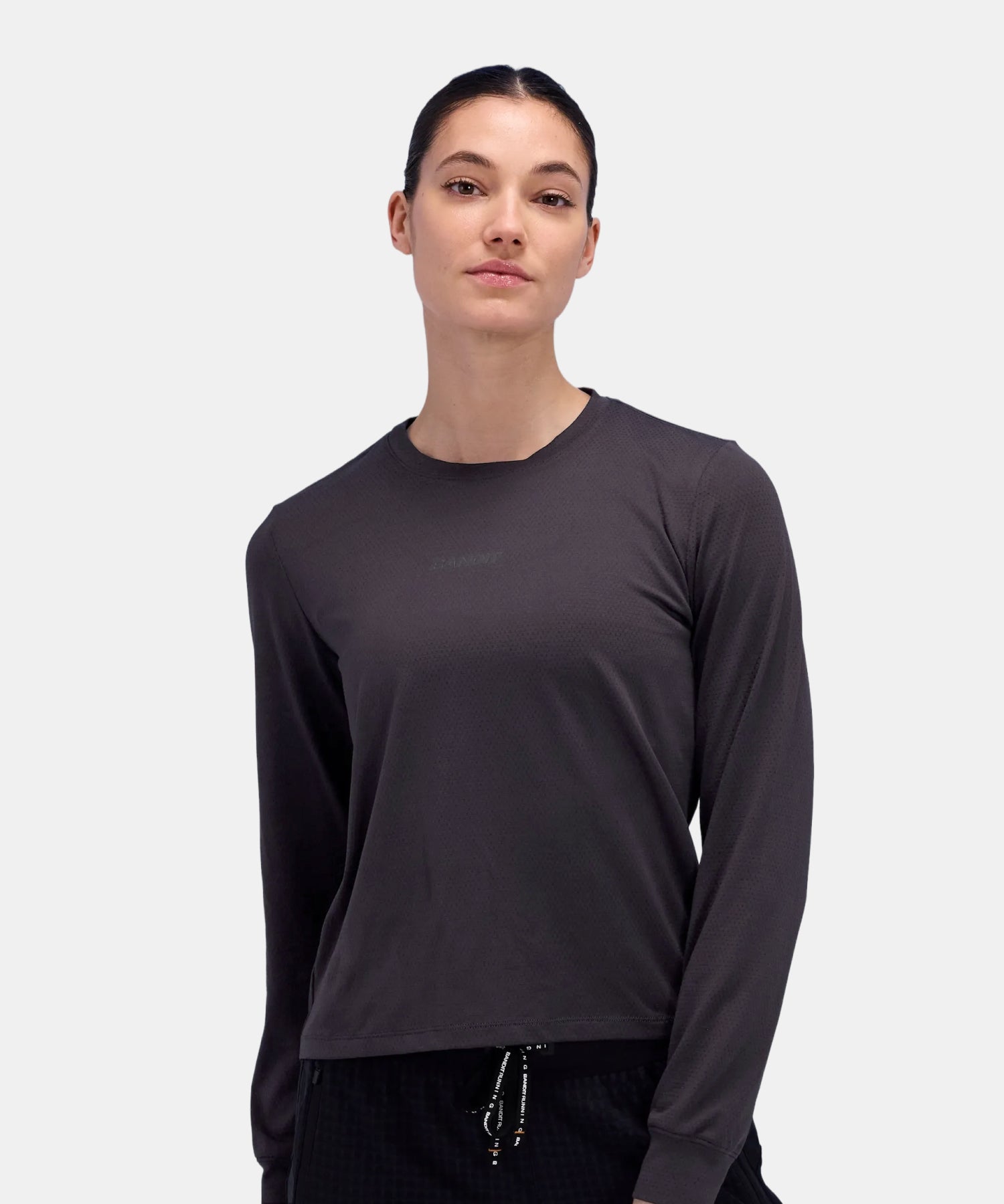 Bandit Womens Micromesh Long Sleeve Tee Shadow