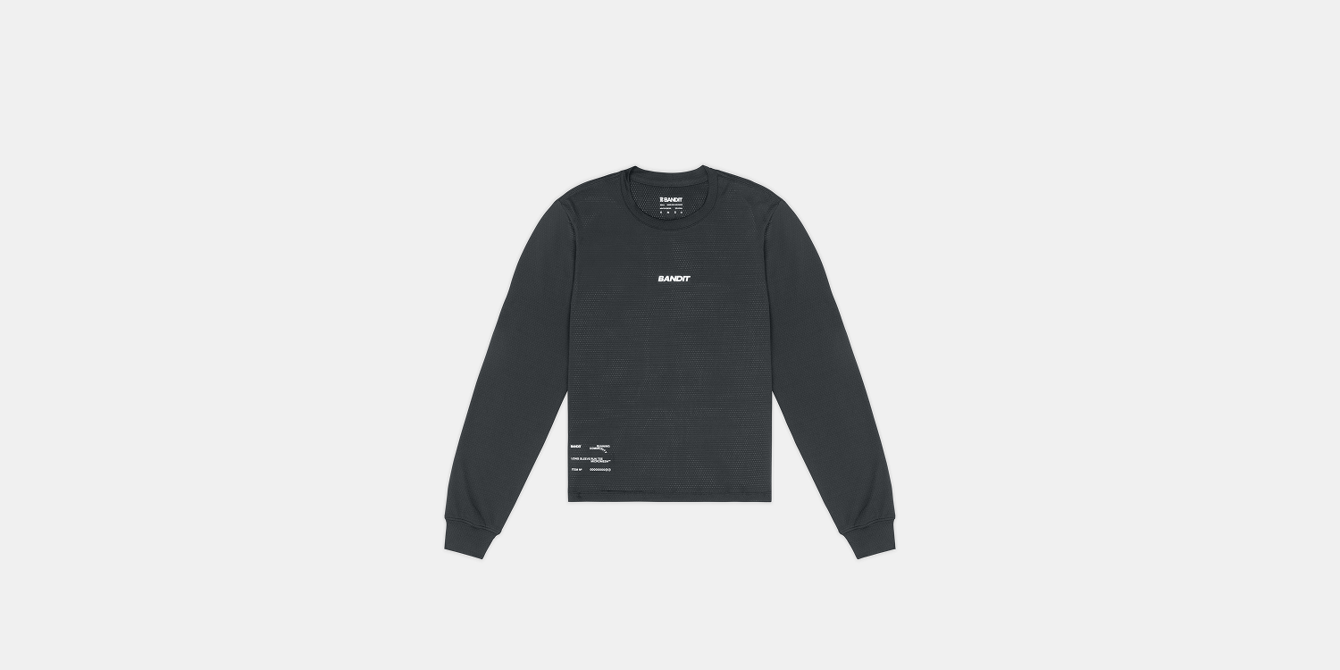 Bandit Womens Micromesh Long Sleeve Tee Shadow