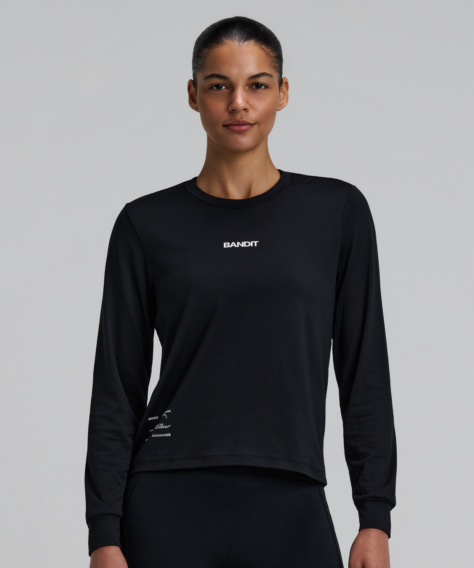 Bandit Womens Micromesh Long Sleeve Black