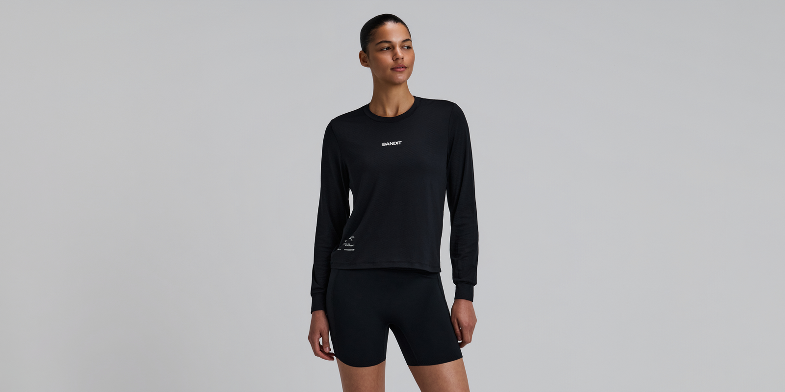 Bandit Womens Micromesh Long Sleeve Black