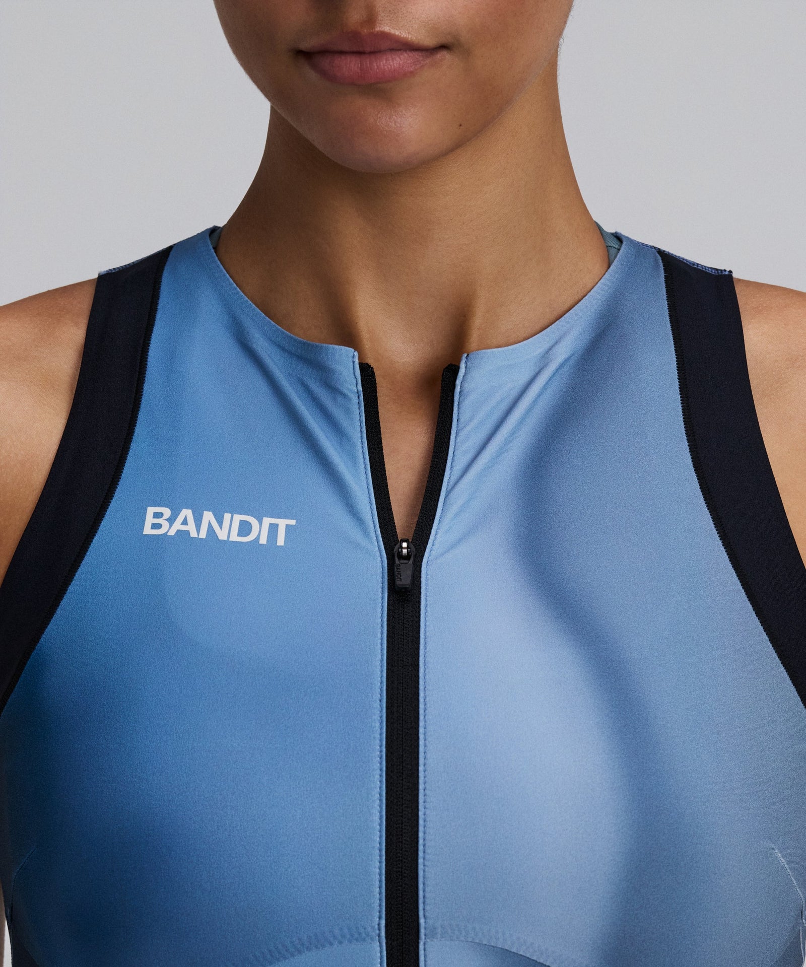 Bandit Womens Adapto Distance Race Top Salt Stain Ink Blue