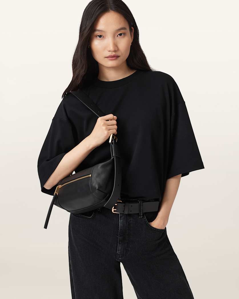 AllSaints Vega Leather Mini Bag Women's Black Women's