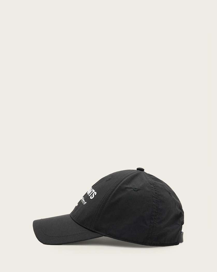 AllSaints Underground Nylon Logo Baseball Cap Women's Black Women's
