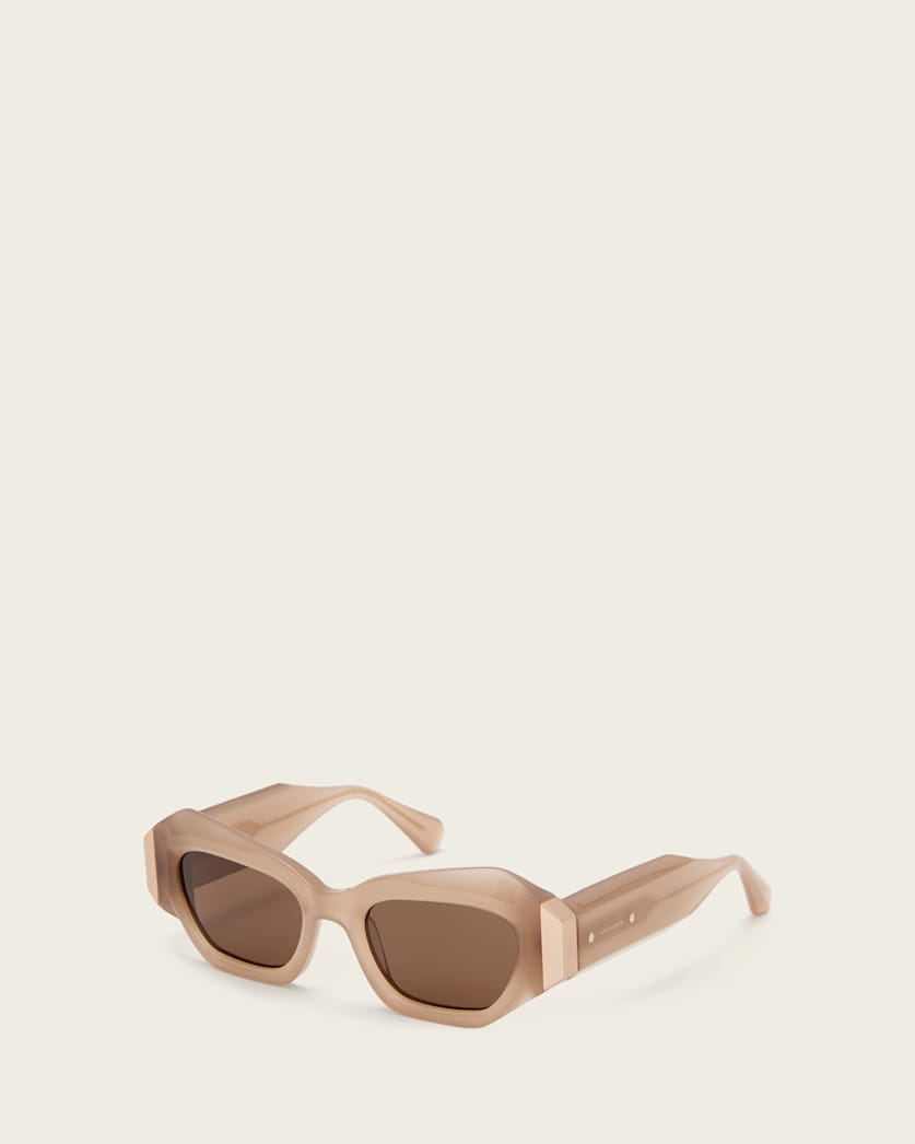 AllSaints Thea Cat Eye Sunglasses Women's Gloss Creme Women's