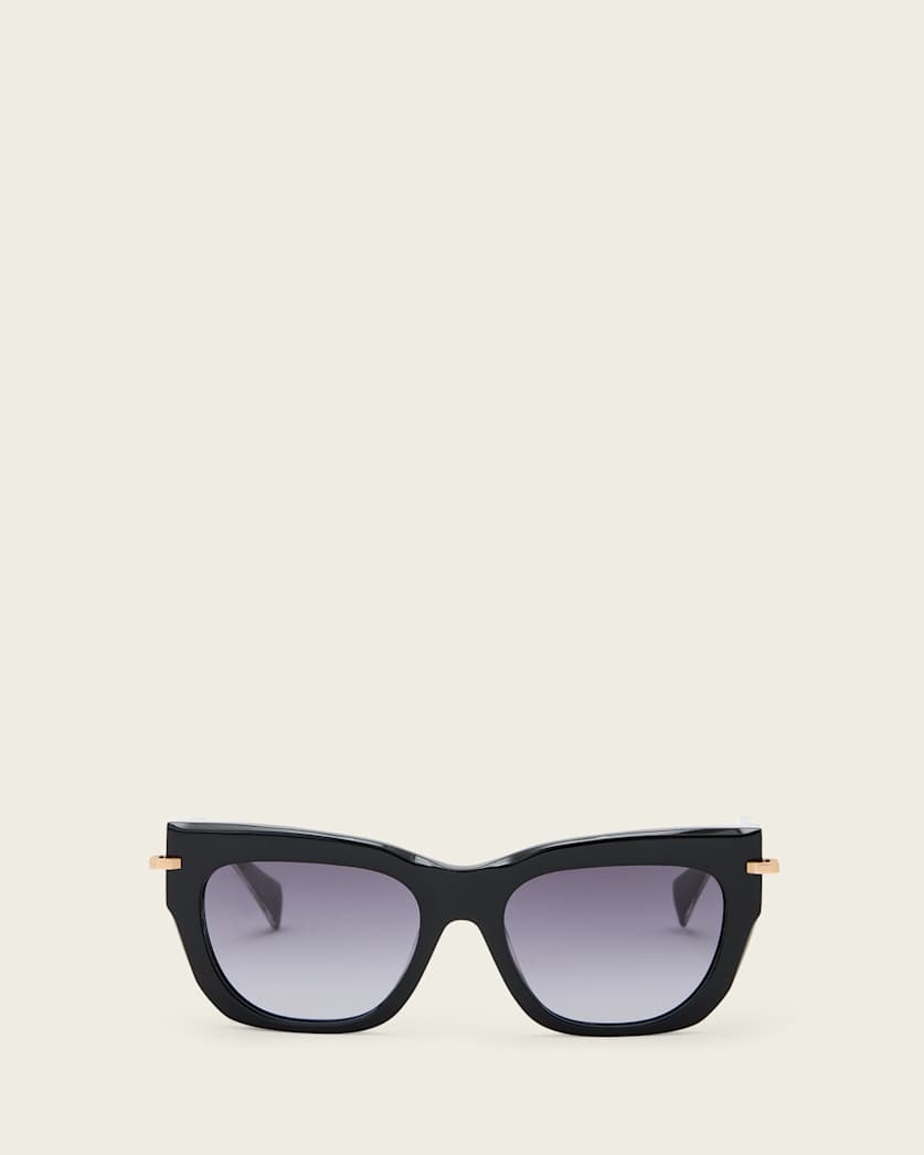 AllSaints Tamsin Rectangular Shaped Sunglasses Women's Gloss Black Women's