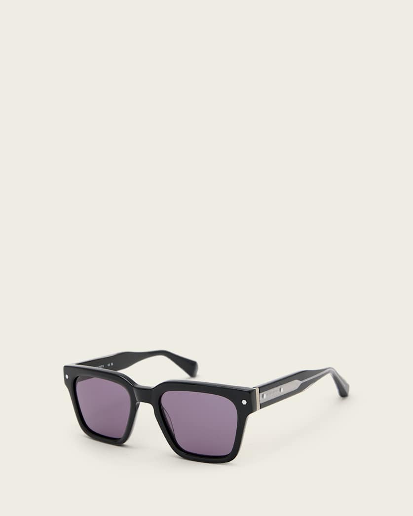 AllSaints Suki Square Framed Sunglasses Women's Gloss Black Women's