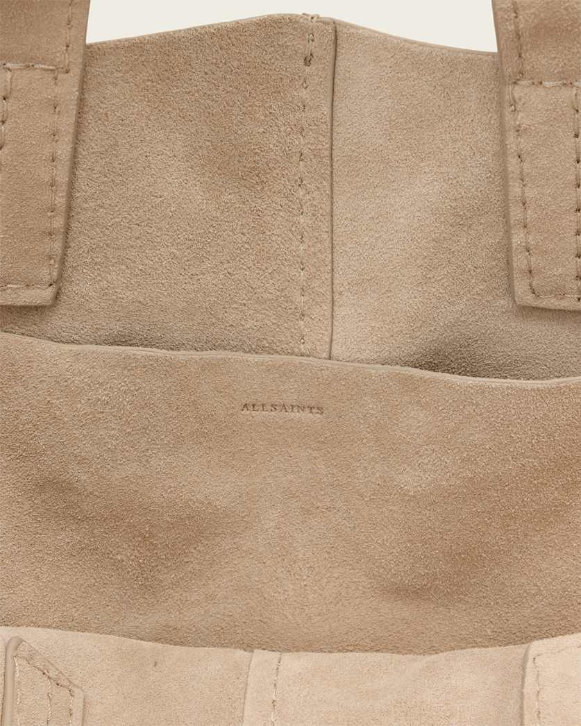 AllSaints Lutece Suede Tote Bag Women's Pinto Brown Women's