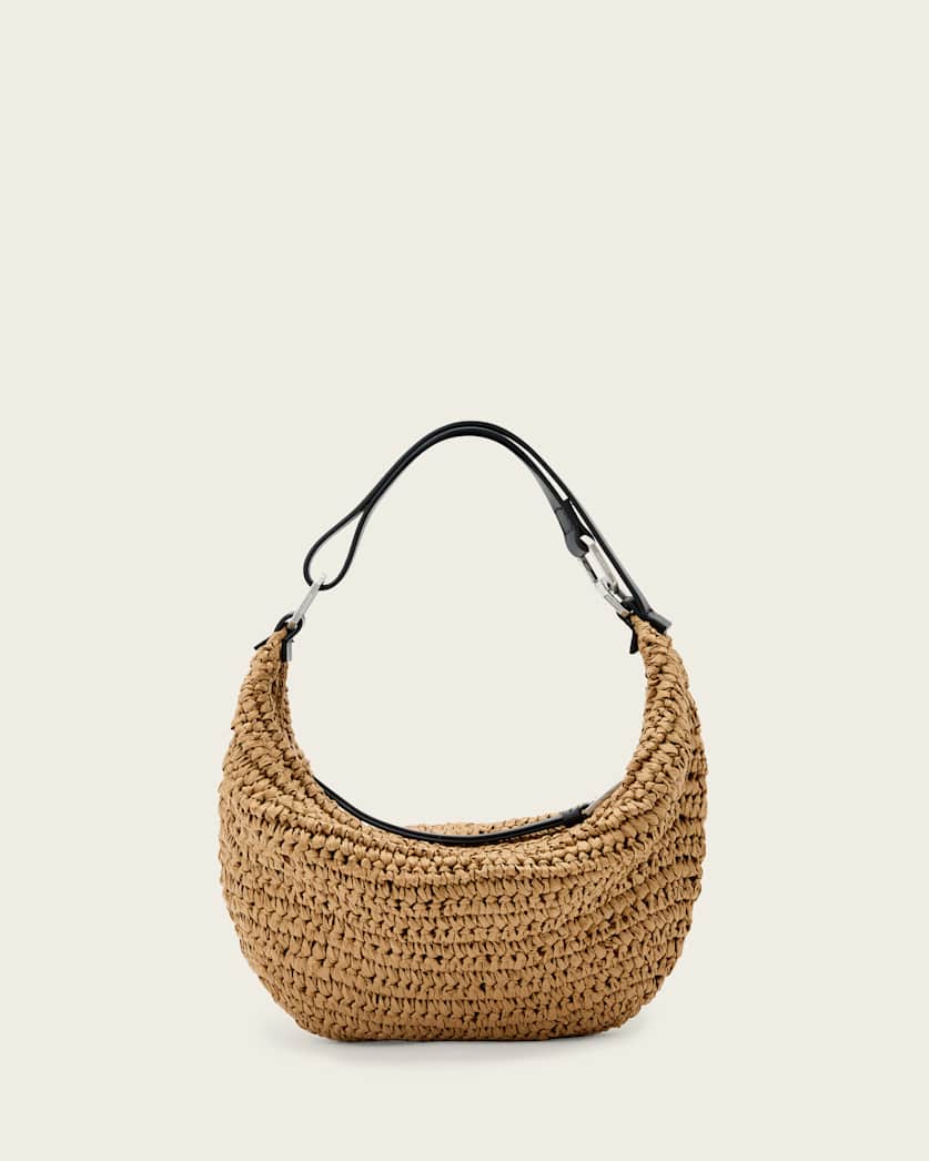 AllSaints Luna Micro Woven Bag Women's Biscuit Brown Women's