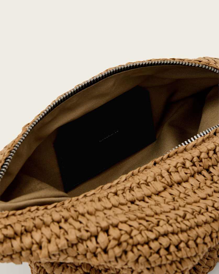 AllSaints Luna Micro Woven Bag Women's Biscuit Brown Women's