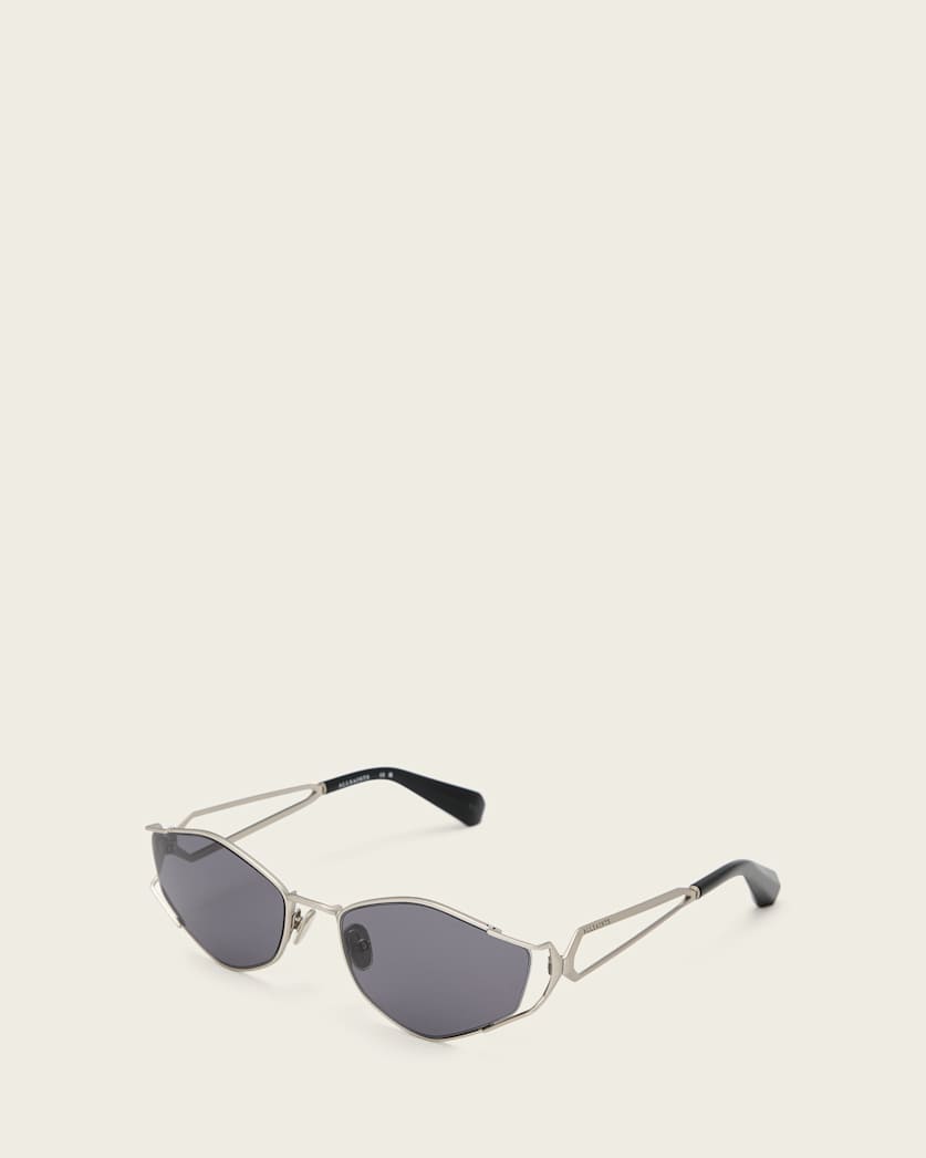 AllSaints Jaye Round Sunglasses Women's Silver Women's