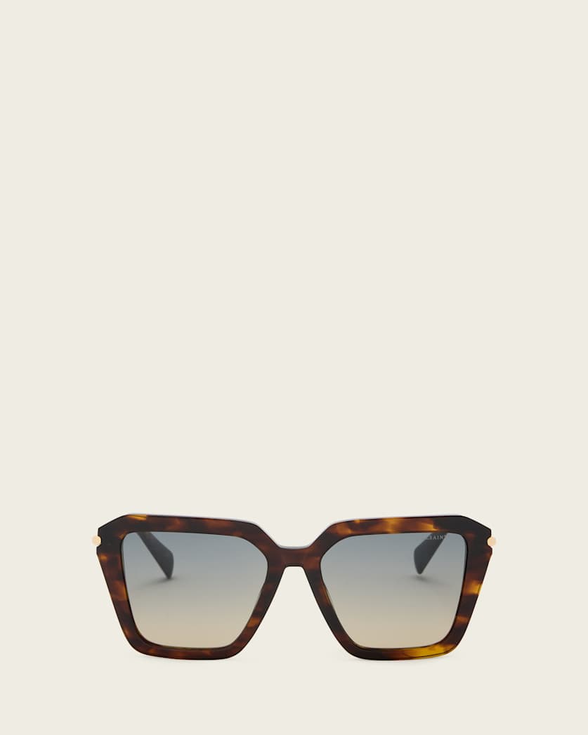 AllSaints Gwen Square Shaped Sunglasses Women's Dark Tort Women's