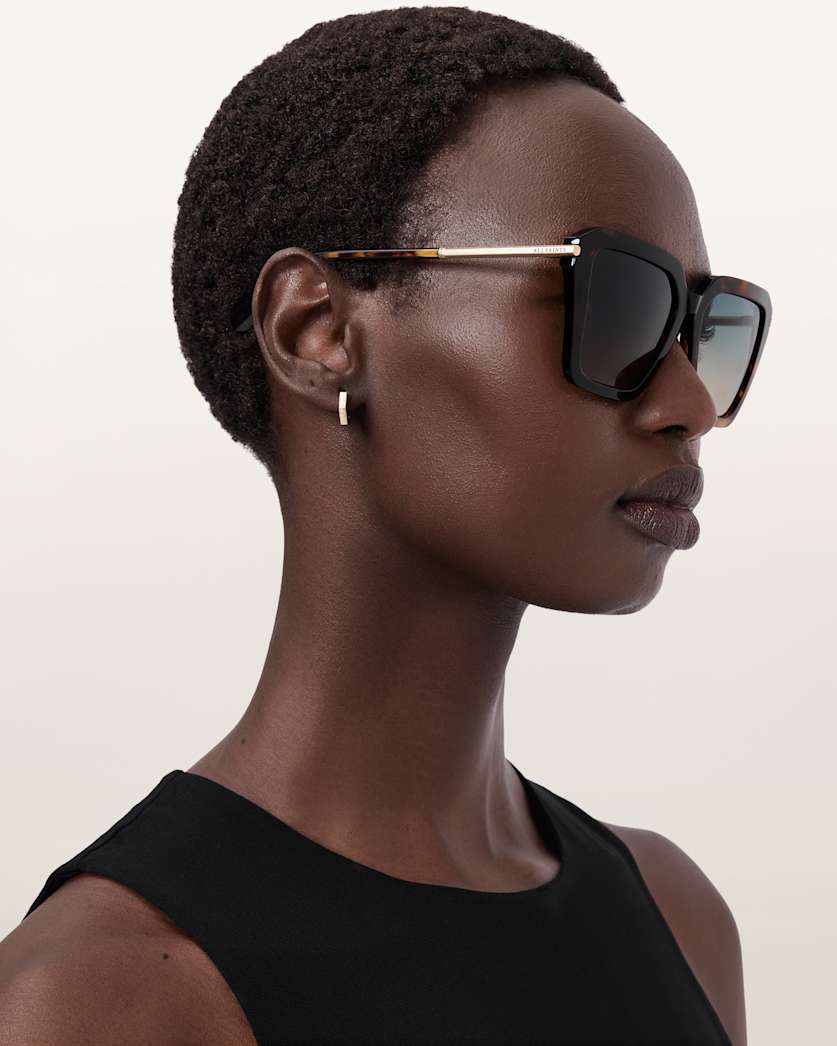 AllSaints Gwen Square Shaped Sunglasses Women's Dark Tort Women's