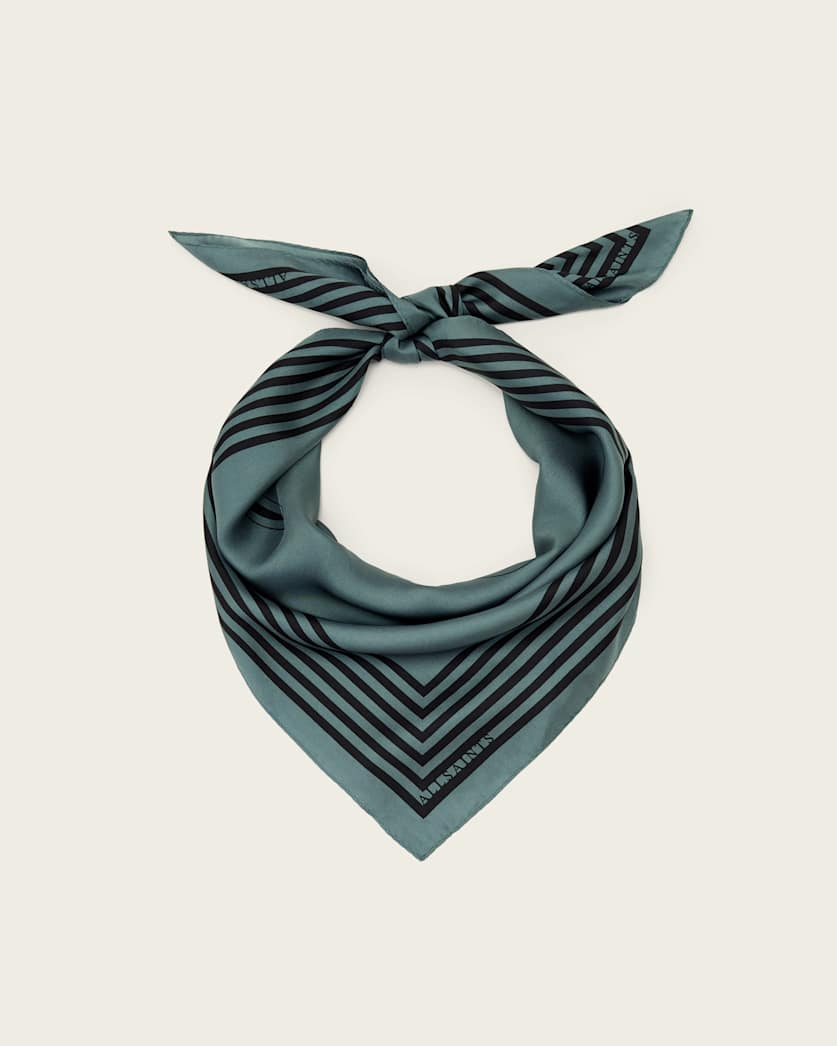 AllSaints Gothic Allsaints Silk Scarf Women's Steel Blue Women's