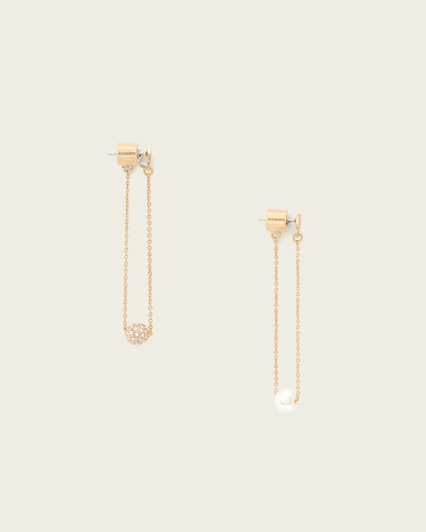 AllSaints Ellie Loop Earrings Women's Warm Brass Women's