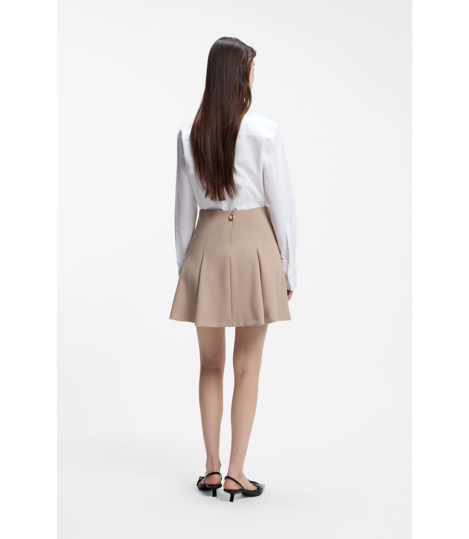 Hugo Relaxed Fit Blouse With Heart Logo White Women's