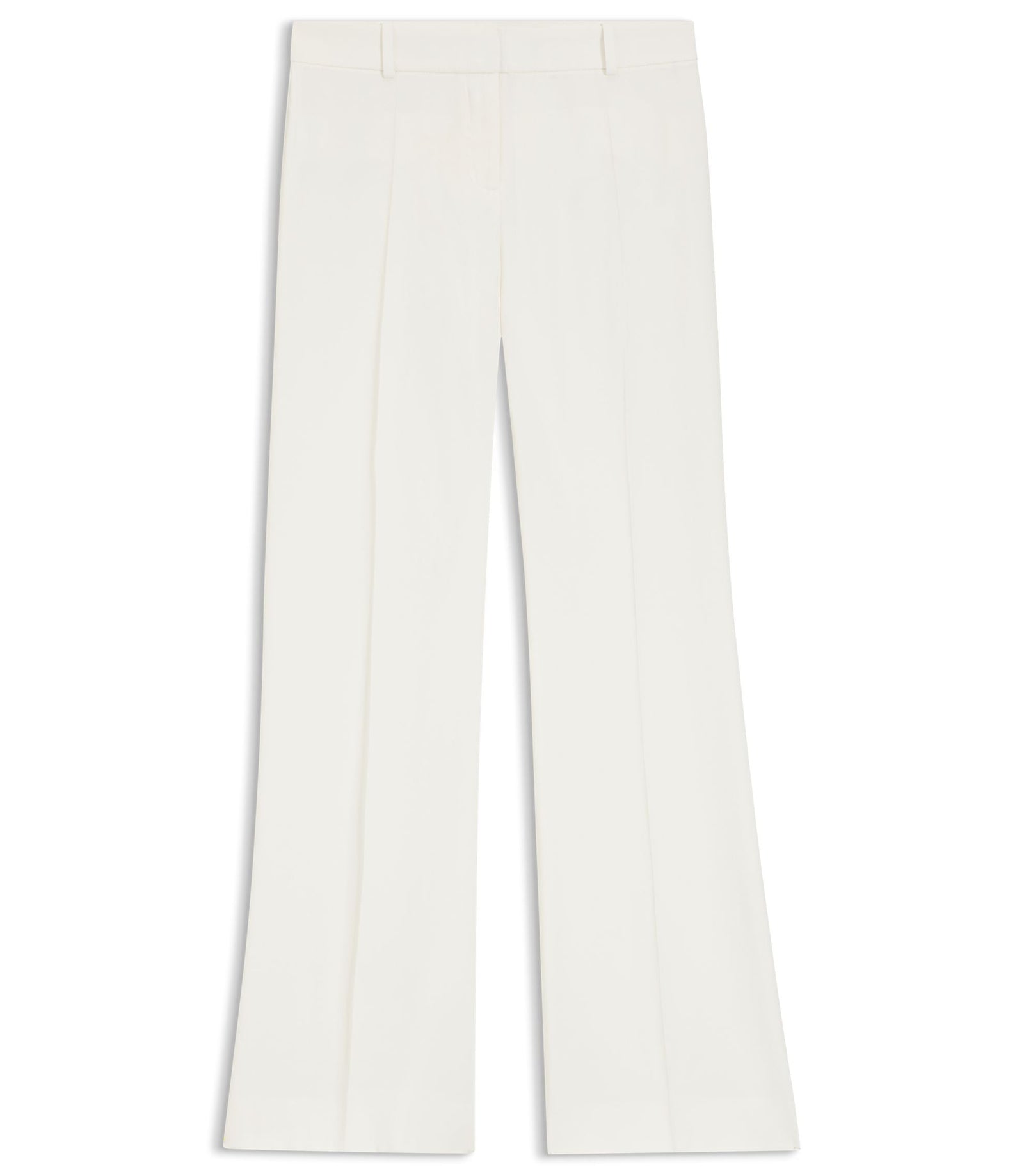 Hugo Regular Fit Trousers With Kick Flare White Women's