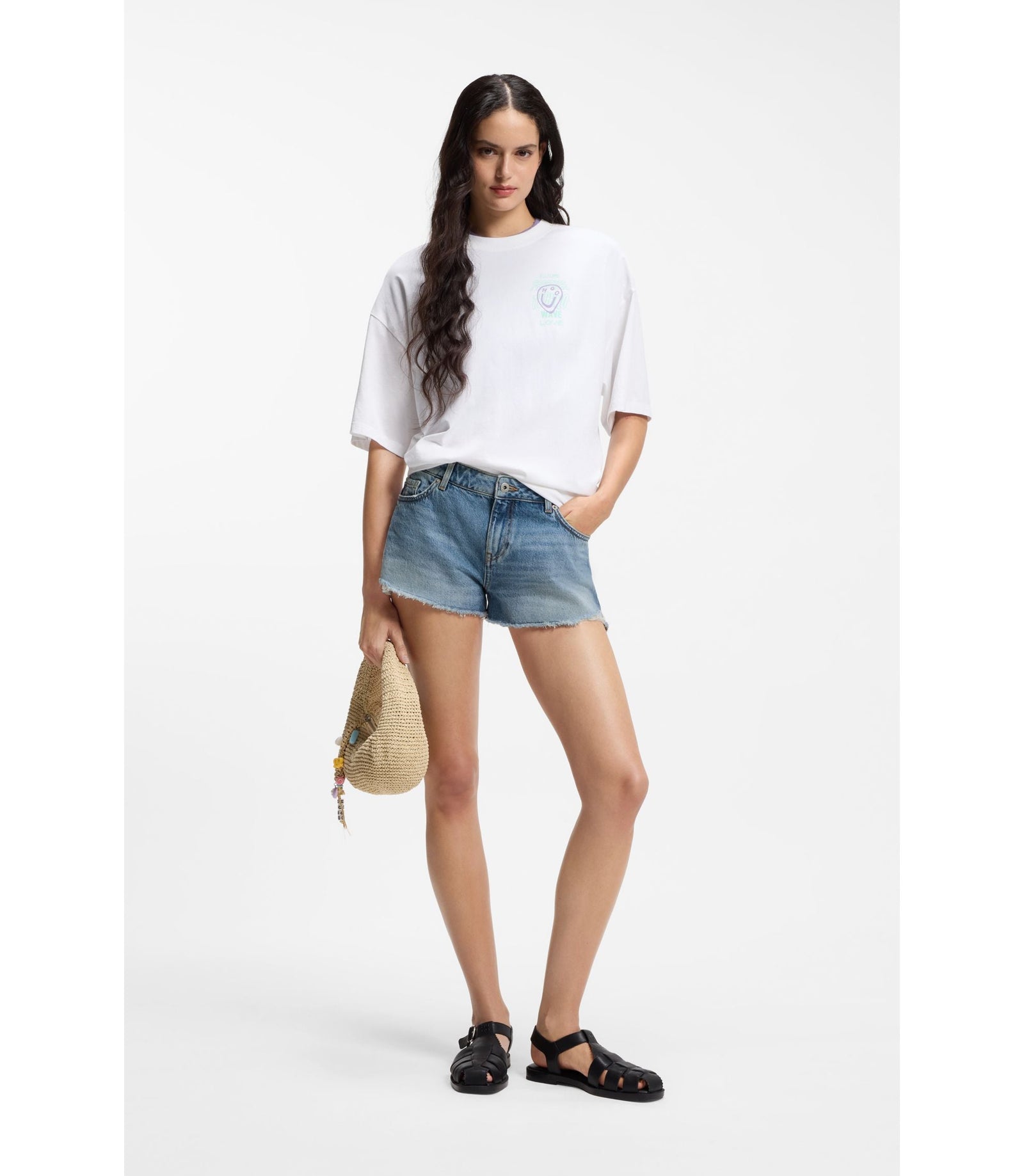 Hugo Regular Fit Shorts In Blue Denim Blue Women's