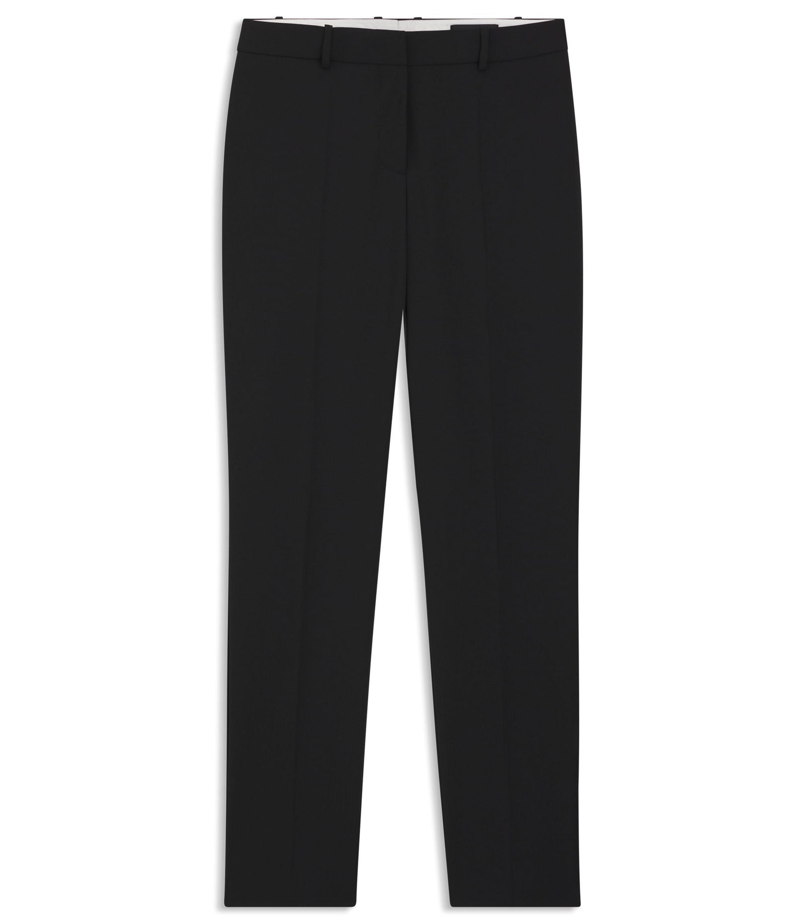 Boss Regular Fit Pants In Italian Made Virgin Wool Black Women's