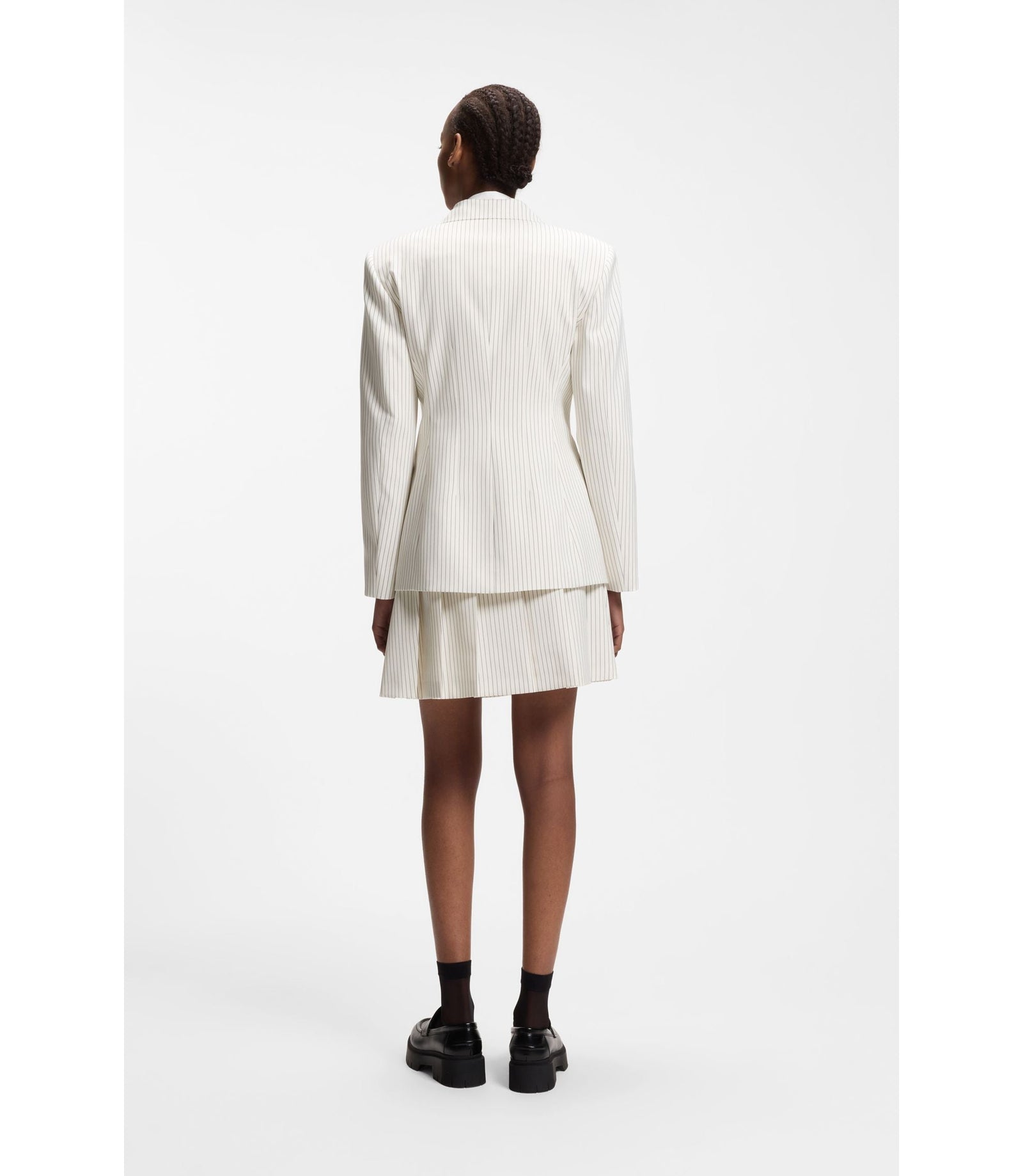 Hugo Regular Fit Blazer With Pinstripe Patterned Women's