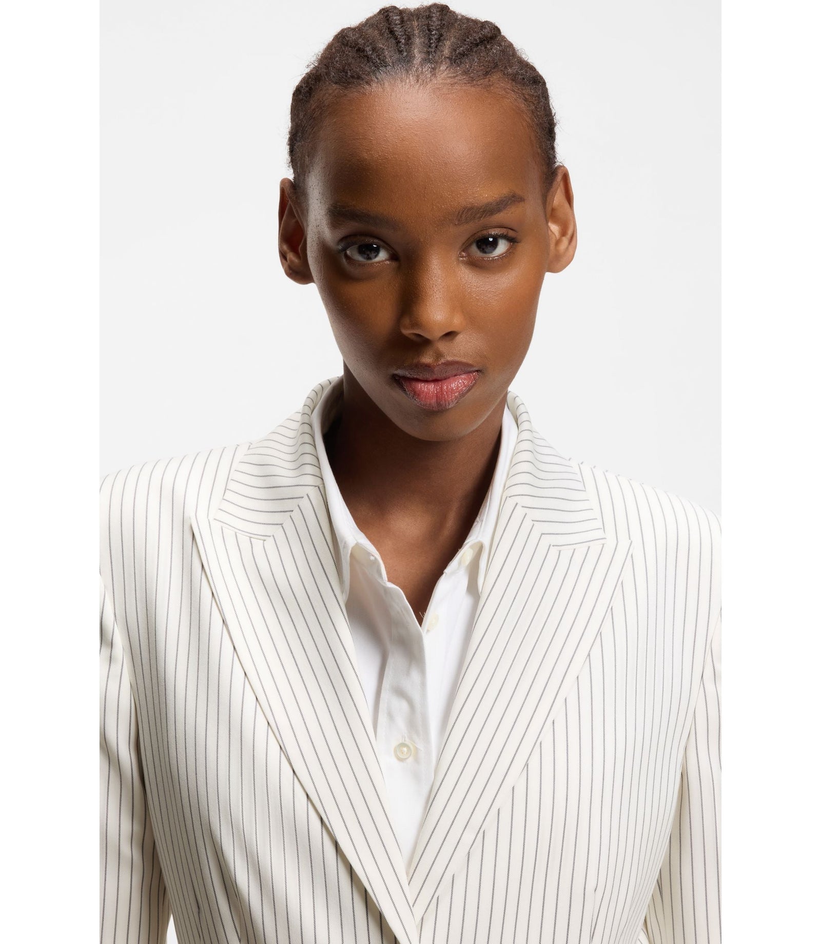 Hugo Regular Fit Blazer With Pinstripe Patterned Women's