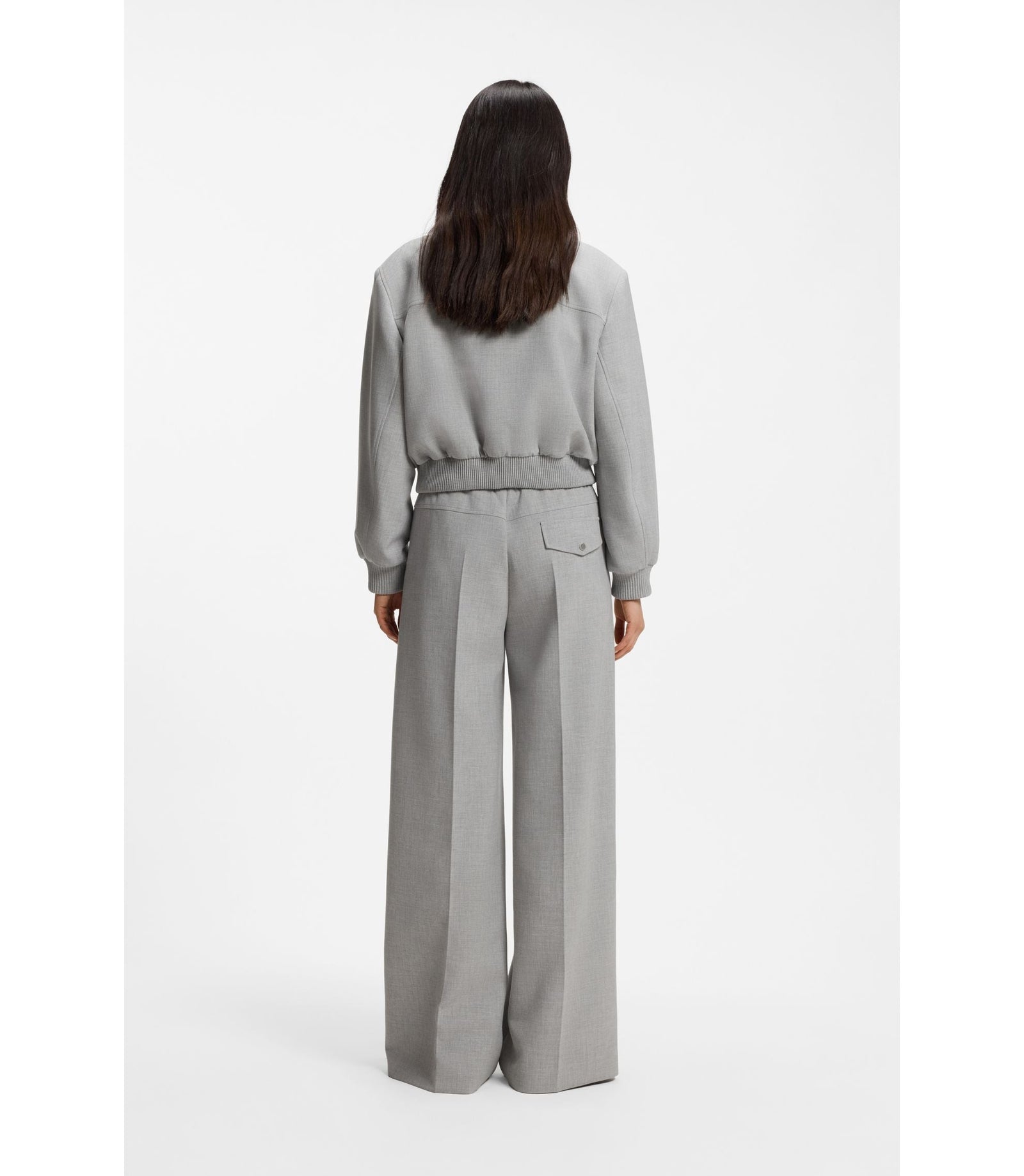 Boss Regular Fit Blazer In Stretch Twill Patterned Women's
