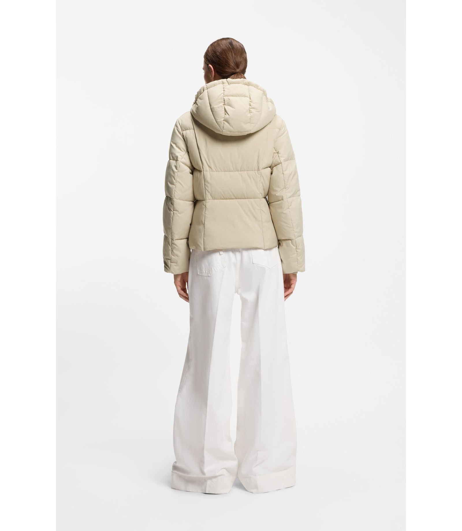 Boss Piping Detail Jacket With Padding Light Beige Women's